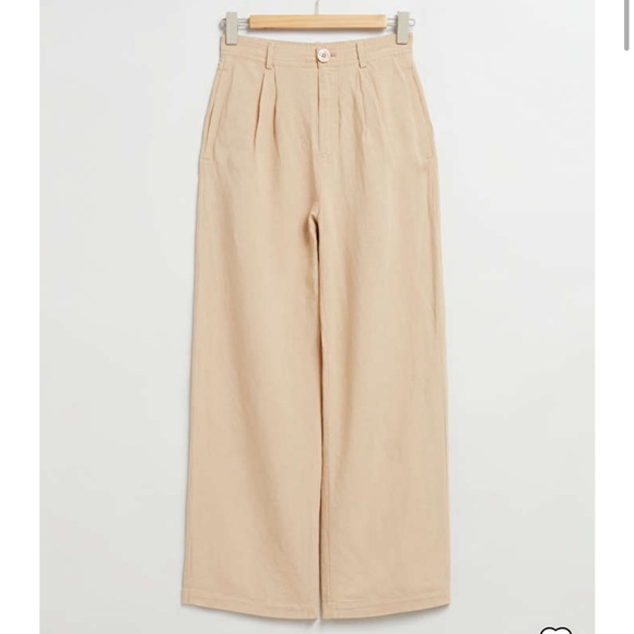 & Other Stories Linen Pants High Waist - 6 - Picture 2 of 2